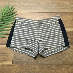 Gap Linen Striped Cotton Short Shorts sz 4